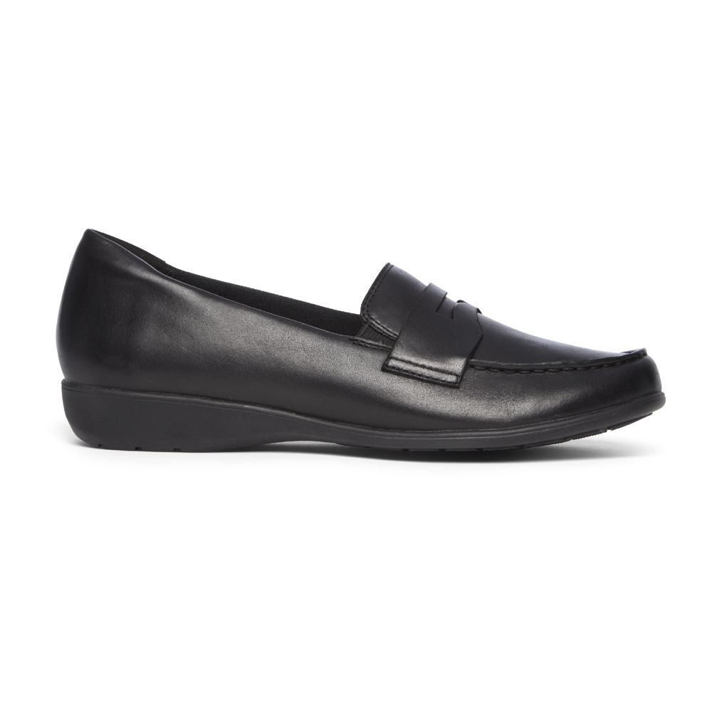 Rockport Canada Abbey - Womens Loafers Black (VJL274139)